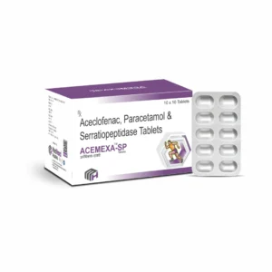 ACEMEXA-SP Aceclofenac Paracetamol Serratiopeptidase Tablets