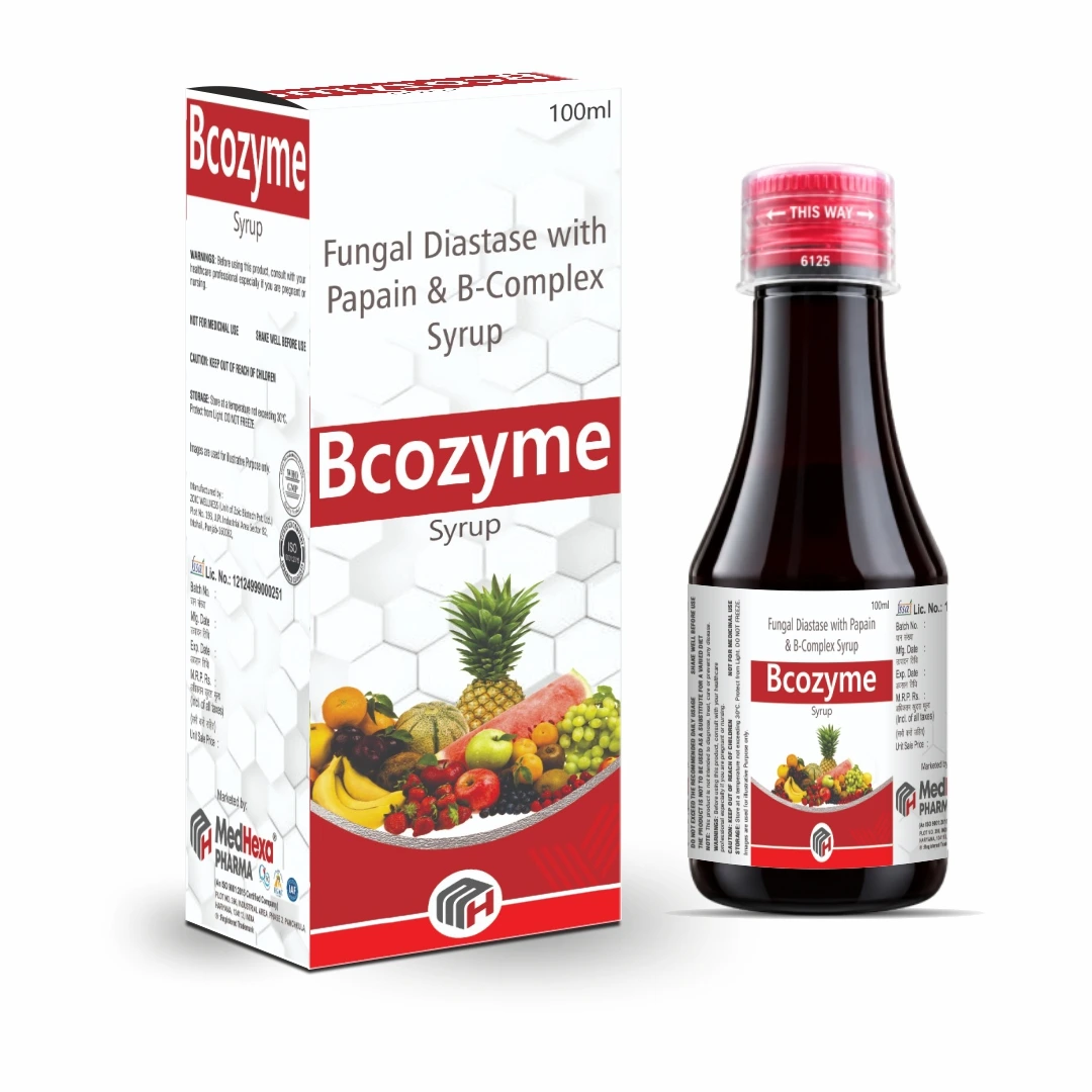 BCOZYME Fungal Diastase Pepsin B-Complex Syrup