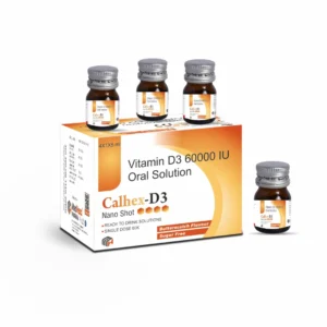 CALHEX-D3 Vitamin D3 Cholecalciferol 60000 IU Sugar Free Nano Shot 4x5 ML