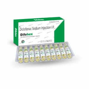 DIFEHEX-1ML Diclofenac Sodium 75mg Aqua Base Injection