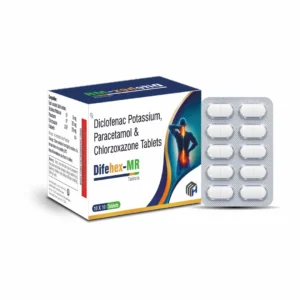 Difehex-MR Diclofenac Potassium 50mg Paracetamol 325mg Chlorzoxazone 250mg