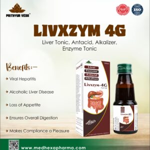 LIVXZYM 4G (Liver Tonic, Antacid, Alkalizer,Enzyme)