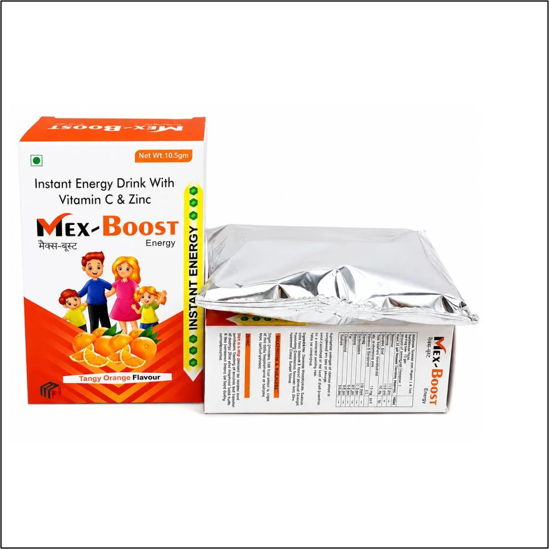 MEX-BOOST ENERGY Instant Energy Drink with Vitamin C and Zinc Powder