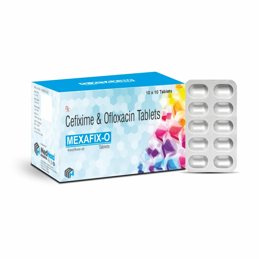 MEXAFIX-O Cefixime 200 mg Ofloxacin 200 mg Tablets
