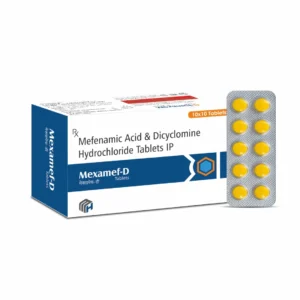 MEXAMEF-D Mefenamic Acid 250 mg Dicyclomine Hydrochloride 10 mg Tablets