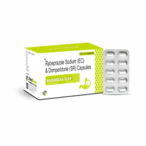 RABIMEXA-DSR Rabeprazole 20mg Domperidone 30mg Capsules