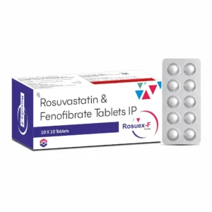 ROSUEX-F Rosuvastatin 10 mg Fenofibrate 160 mg Tablets