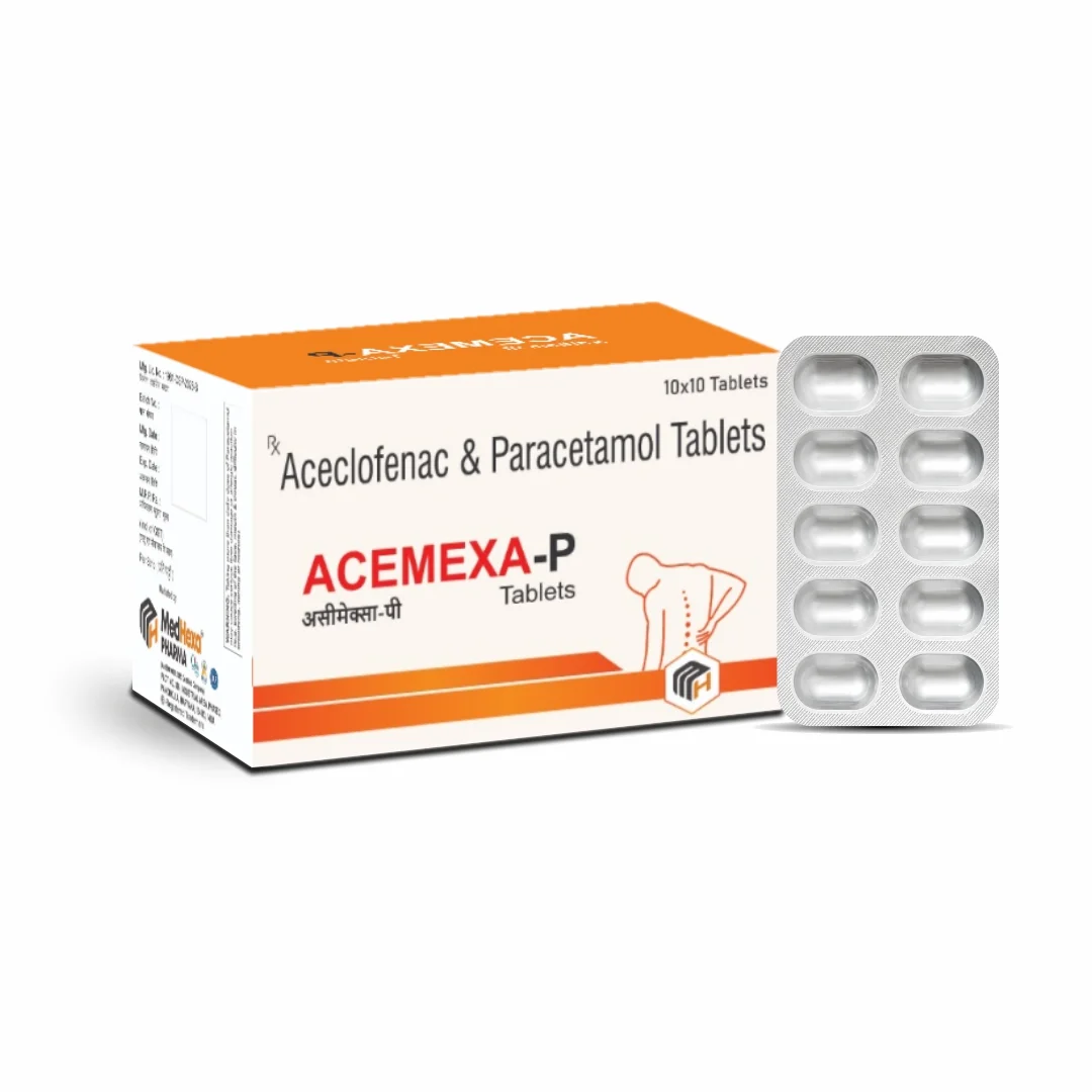 ACEMEXA-P Aceclofenac 100 mg and Paracetamol 325 mg Tablets