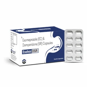 ESOHEX-DSR Esomeprazole 40 mg Domperidone 30 mg SR Capsules