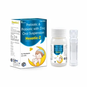 HEXOTIC-Z Zinc Gluconate Prebiotic and Probiotic Dry Syrup 30 ML