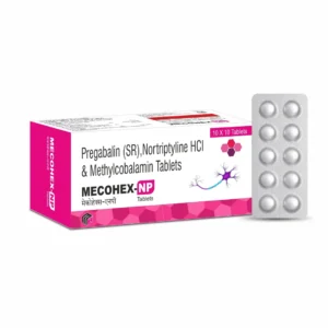 MECOHEX-NP Pregabalin 75 mg Nortriptyline 10 mg Methylcobalamin 1500 mcg Tablets