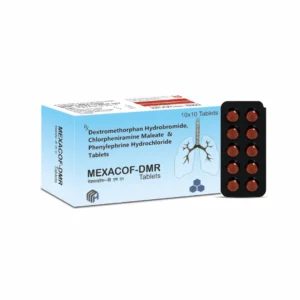 MEXACOF-DMR Dextromethorphan Phenylephrine Chlorpheniramine Tablets