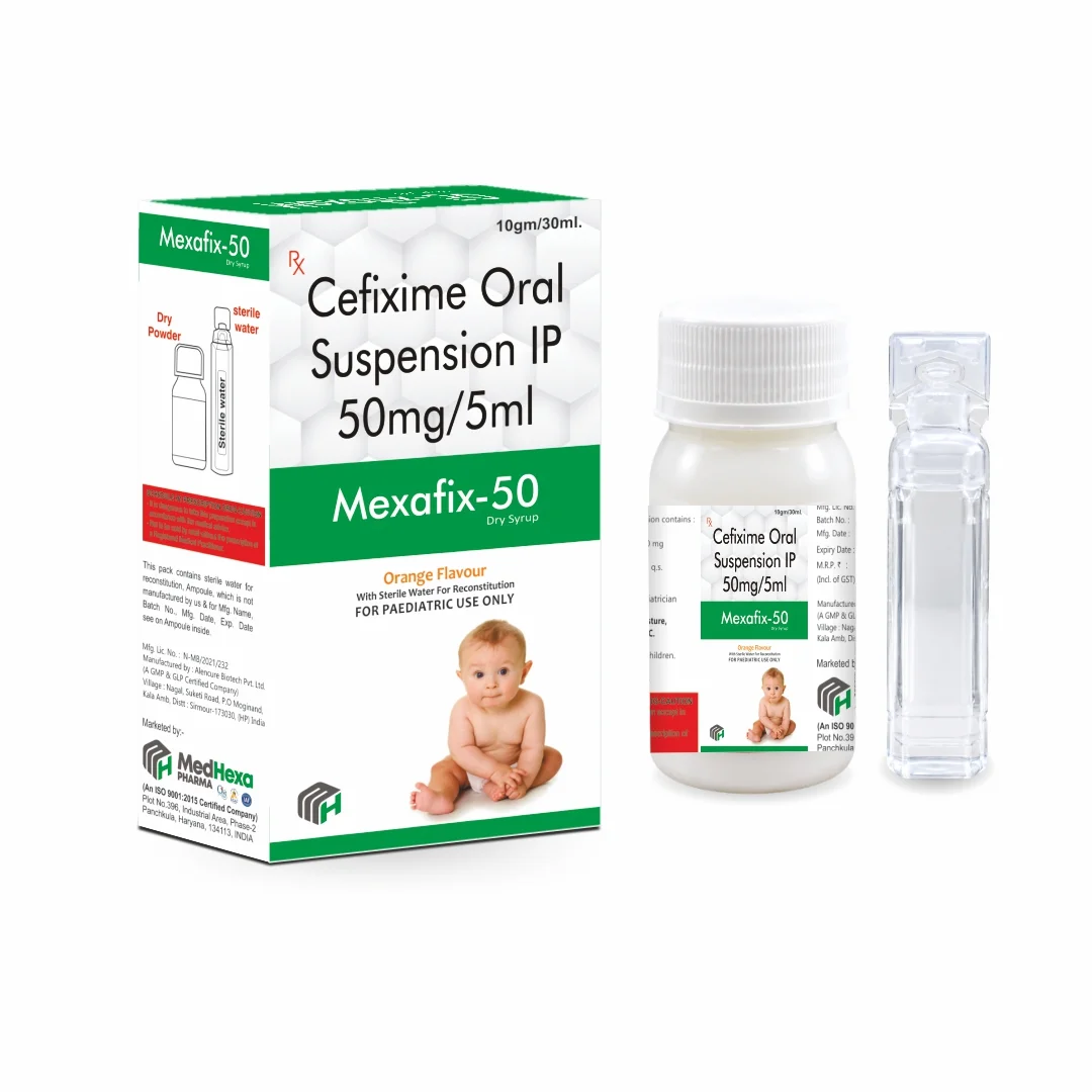 MEXAFIX-50 Cefixime 50 mg Dry Syrup 30 ML
