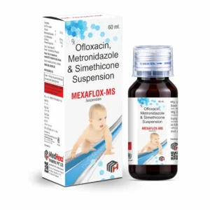 MEXAFLOX-MS Ofloxacin Metronidazole Simethicone Suspension