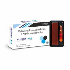 MEXCOMIN-PLUS Methylcobalamin 1500 mcg Vitamin B6 100 mg Niacinamide 100 mg Injection