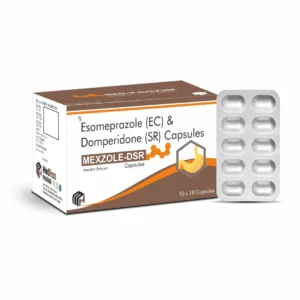 MEXZOLE-DSR Esomeprazole 40 mg Domperidone 30 mg SR Capsules