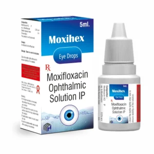 MOXIHEX Moxifloxacin Hydrochloride 0.5% Eye Drops 5 ML