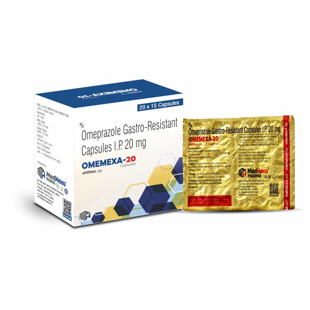 OMEMEXA-20 Omeprazole 20 mg Capsules