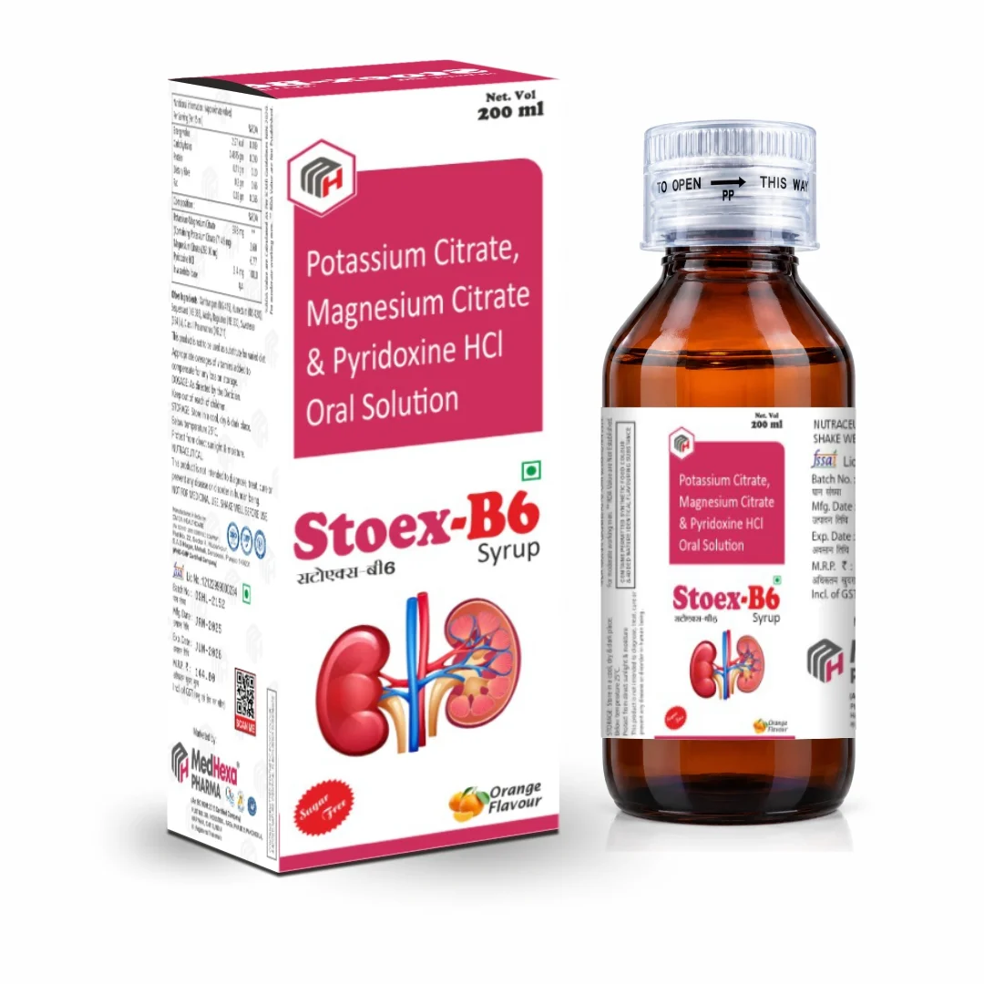 STOEX-B6 Potassium Citrate Magnesium Citrate Vitamin B6 Oral Solution