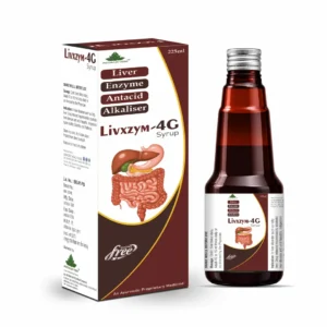 LIVXZYM 4G Herbal Liver Tonic with Antacid Alkalizer Enzyme Syrup 225 ML