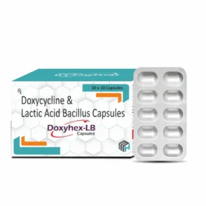 DOXYHEX-LB Doxycycline Hyclate 100 mg Lactic Acid Bacillus Capsules