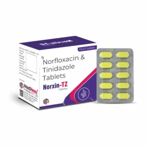 NORXIN-TZ Norfloxacin 400mg Tinidazole 600mg Tablets