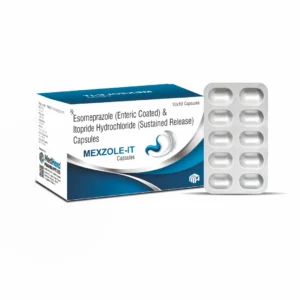 MEXZOLE-IT Esomeprazole 40mg Itopride HCl 150mg Capsules