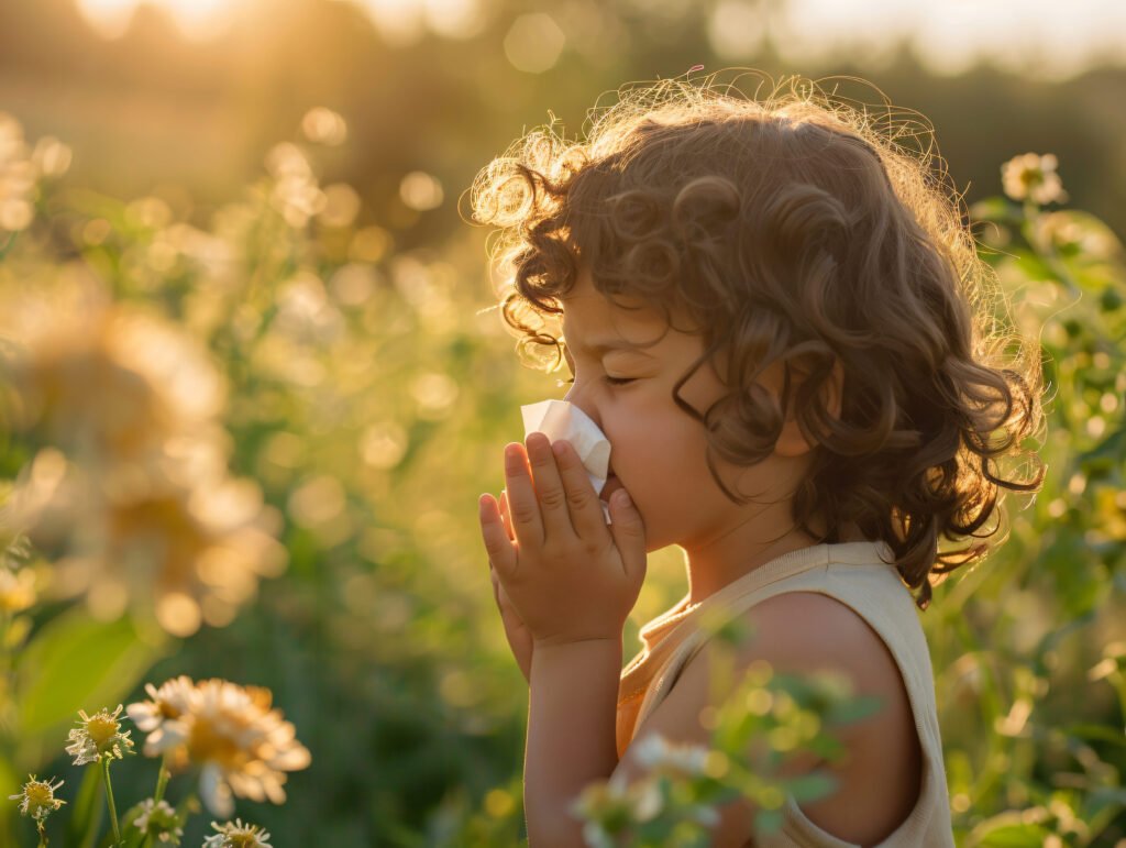 sick-kid-blowing-their-snot-into-tissue