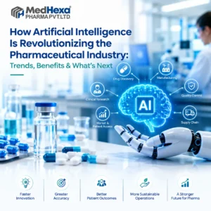 AI-powered pharmaceutical drug discovery and biomedical research laboratory