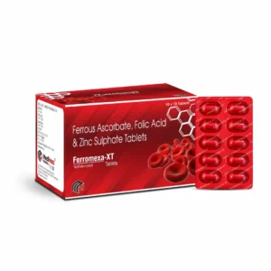 FEROHEXA-XT Ferrous Ascorbate Folic Acid Zinc Sulphate Tablets