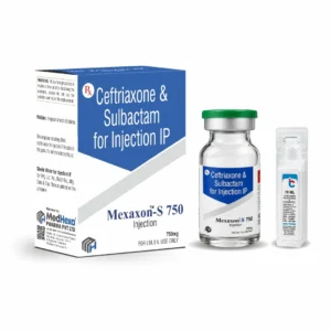 MEXAXON-S 750 Ceftriaxone 500mg Sulbactam 250mg Injection