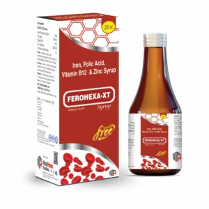 FEROHEXA-XT Ferrous Ascorbate with Folic Acid Iron Supplement