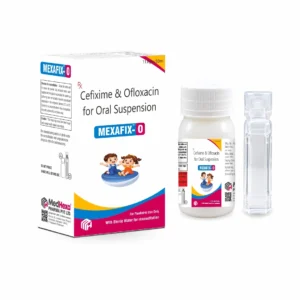 MEXAFIX-O Cefixime 50 mg and Ofloxacin 50 mg Dry Syrup