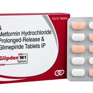 GLIPDEN-M1 Glimepiride 1 mg Metformin 500 mg Tablets