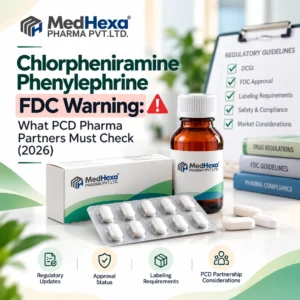 Chlorpheniramine phenylephrine FDC warning for PCD pharma partners: not for children below four years