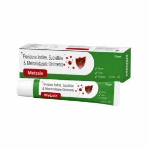 METZALE Metronidazole 1% Sucralfate 7% Povidone Iodine 5% Gel 15 GM