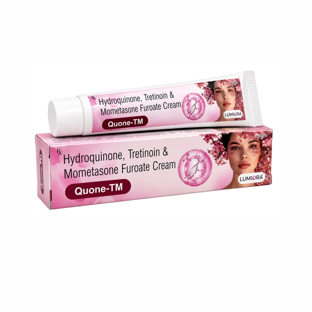 QUONE-TM Hydroquinone Tretinoin Mometasone Furoate Cream 15 GM