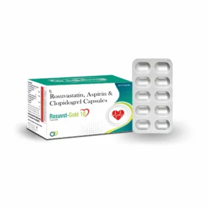 ROSUVST-GOLD 10 Rosuvastatin Aspirin Clopidogrel Capsules