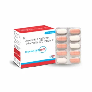 GLIPDEN-M3 1000 Metformin PR 1000 mg Glimepiride 3 mg Tablets